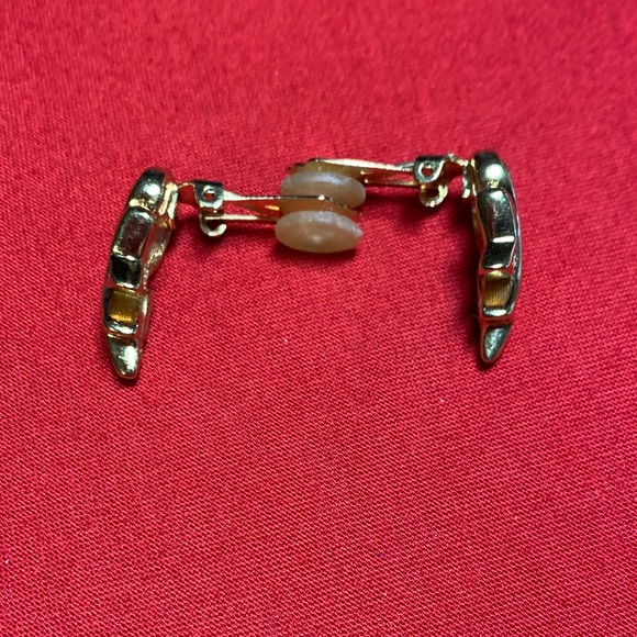 Vintage Dior Gold and Pave’ Crystal Earrings Made in Germany - Picture 7 of 9